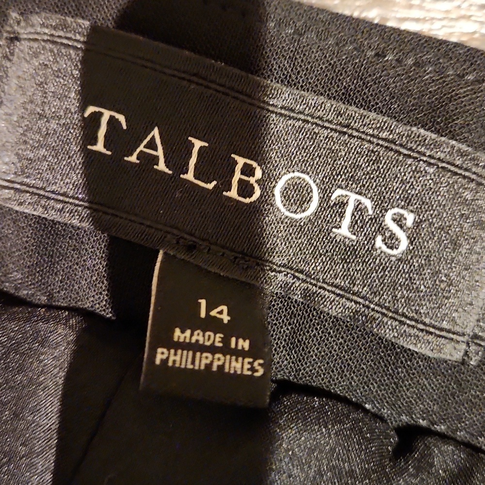 ❤️ TALBOTS HIGH RISE WIDE LEG TROUSERS / PANTS, BLACK, 14 (32) - Picture 6 of 9